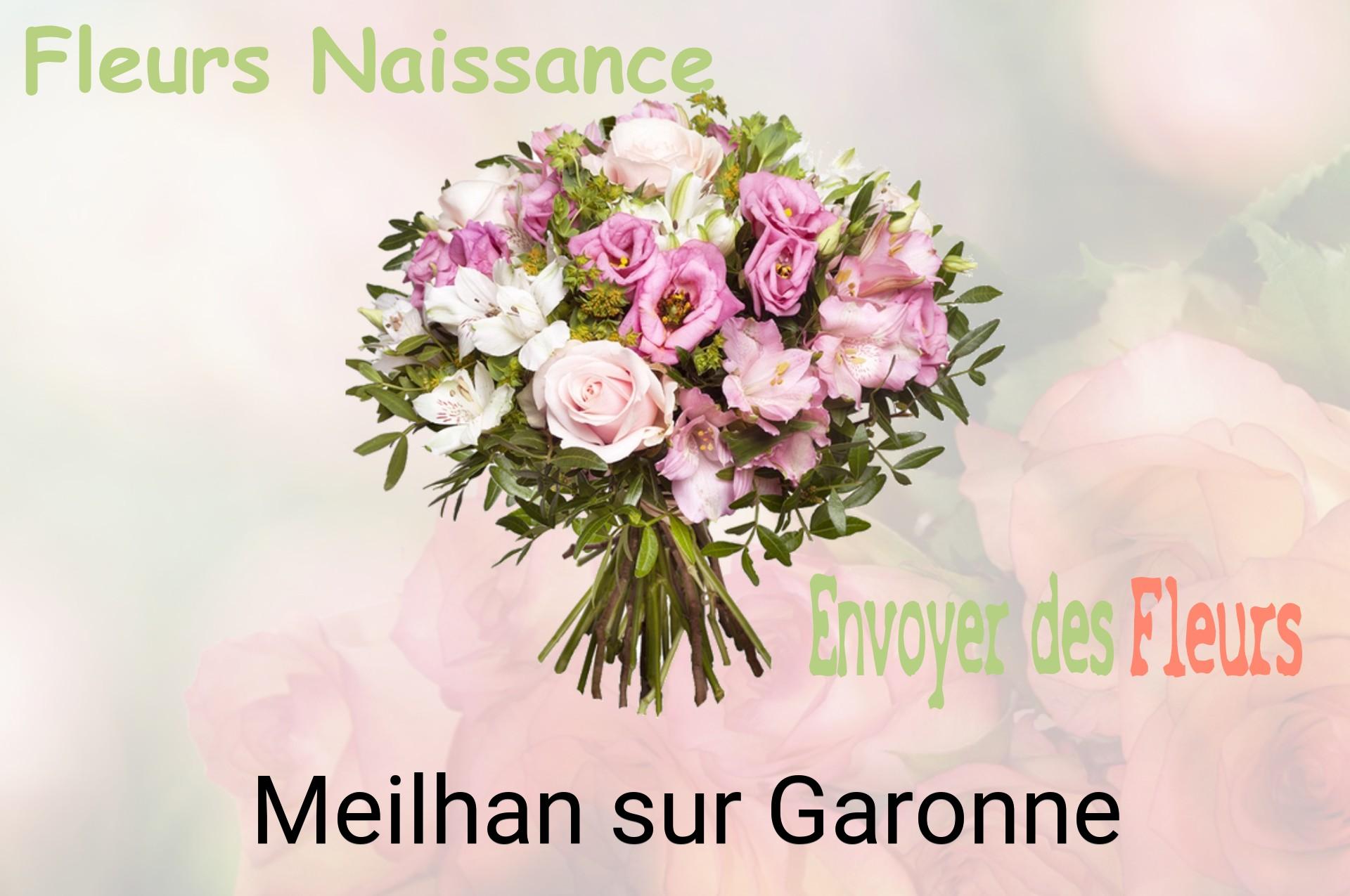 Bouquet de fleurs de naissance livré à Meilhan-sur-Garonne